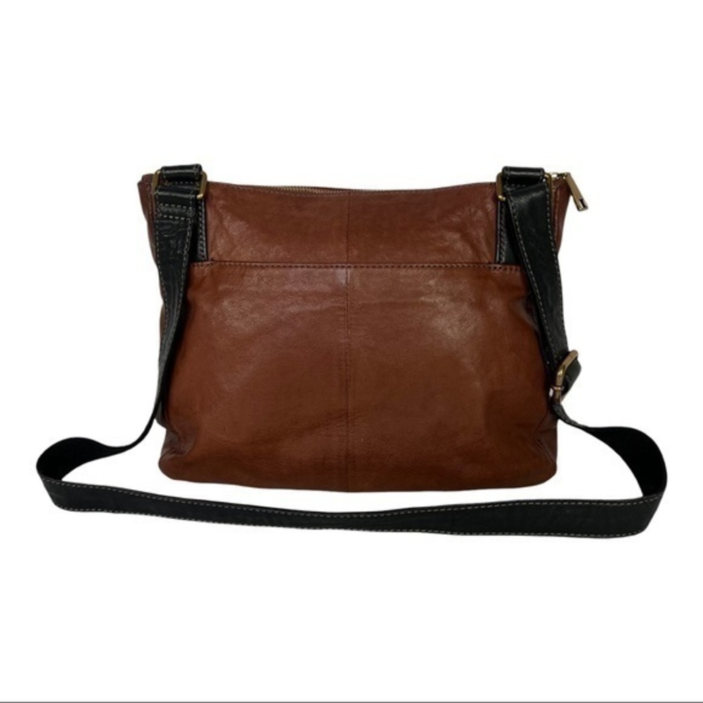 Women's Super Cool Medium Brown Leather "FOSSIL" Tote Shoulder Bag Purse